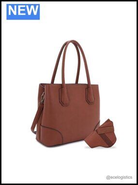 Concealed Carry Satchel Purse Faux Leather Top Handle Handbag